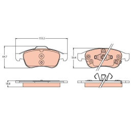 FR3  PLAQUETTE DE FREIN AV...