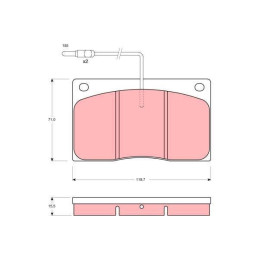 FR5  PLAQUETTE DE FREIN