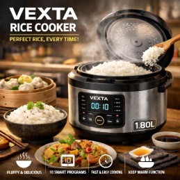 VEXTA RICE COOKER 1.8L NOIR...